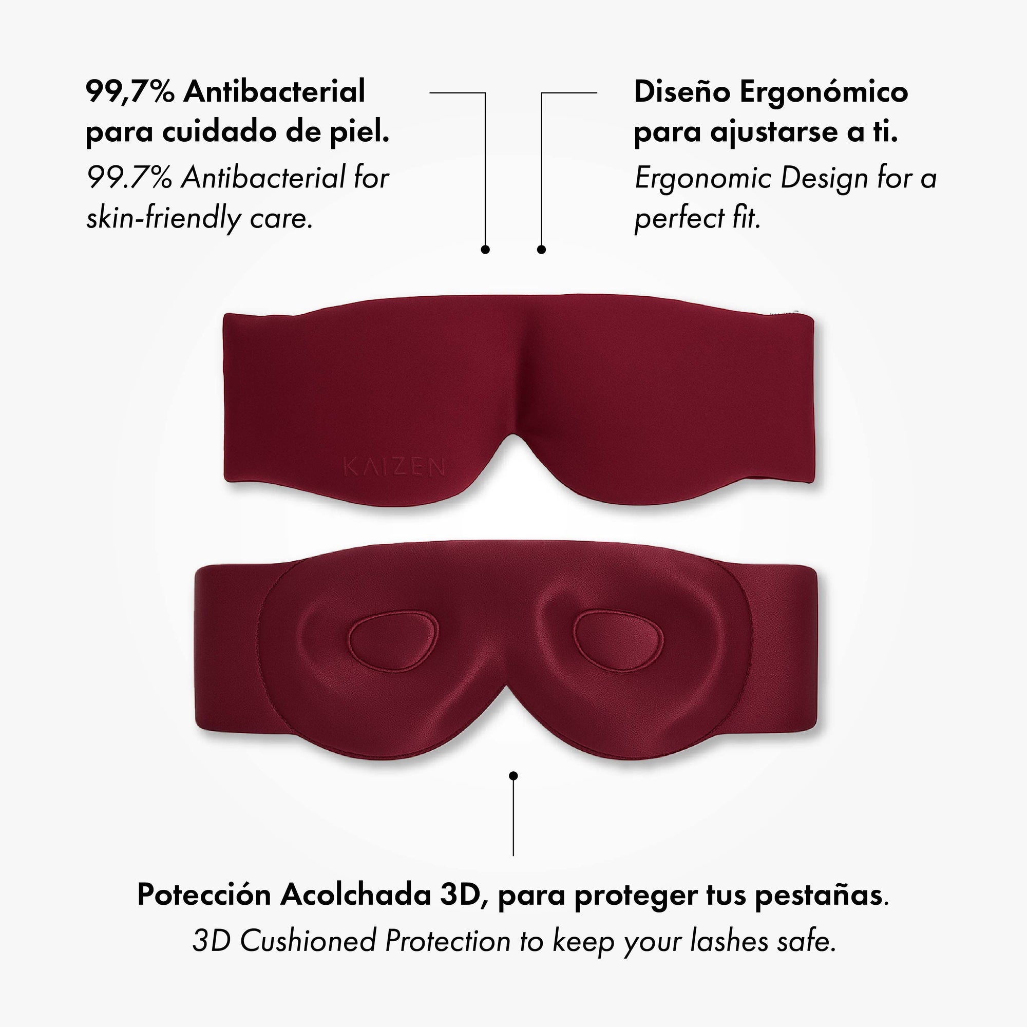 Antifaz Seda Kaizen 3D