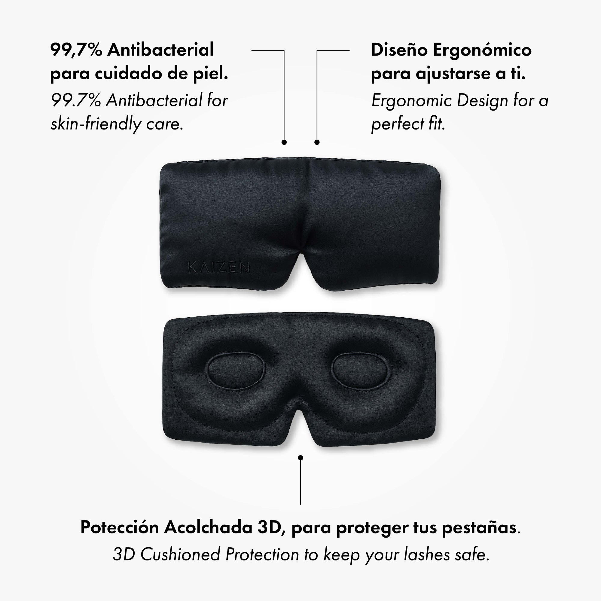Antifaz Seda Kaizen 3D